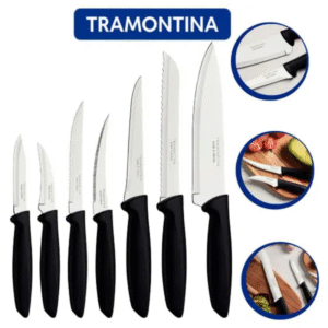 Jogo de Facas Tramontina Lâminas de Inox Plenus 7 Pç